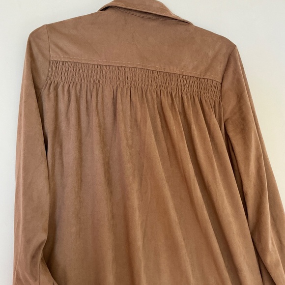 Gentle Fawn Suede shirt dress suede/tencel size small - Picture 6 of 8